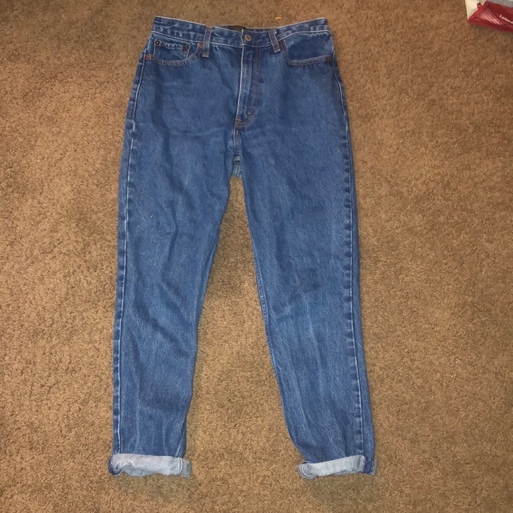 high waisted denim jeans